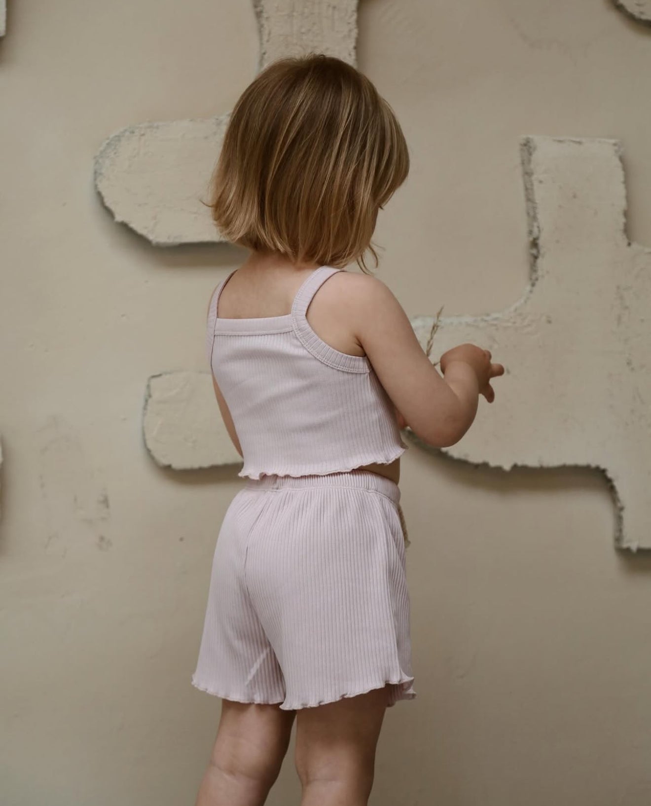 OYSTER STRAP CROP & SHORT SET