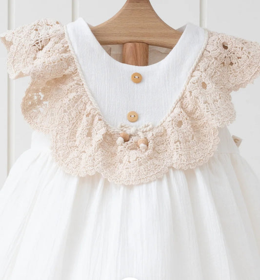 LACE PETAL KEEPSAKE DRESS