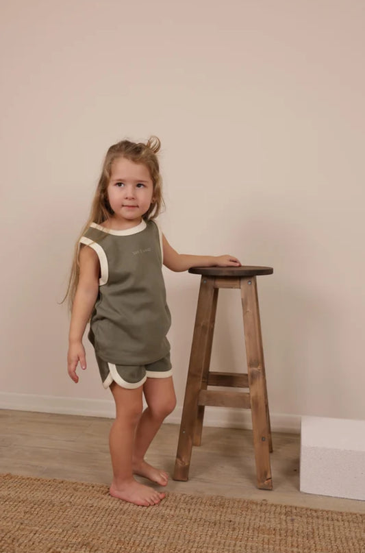 KHAKI UNISEX SUN & SAND SHORTS SET