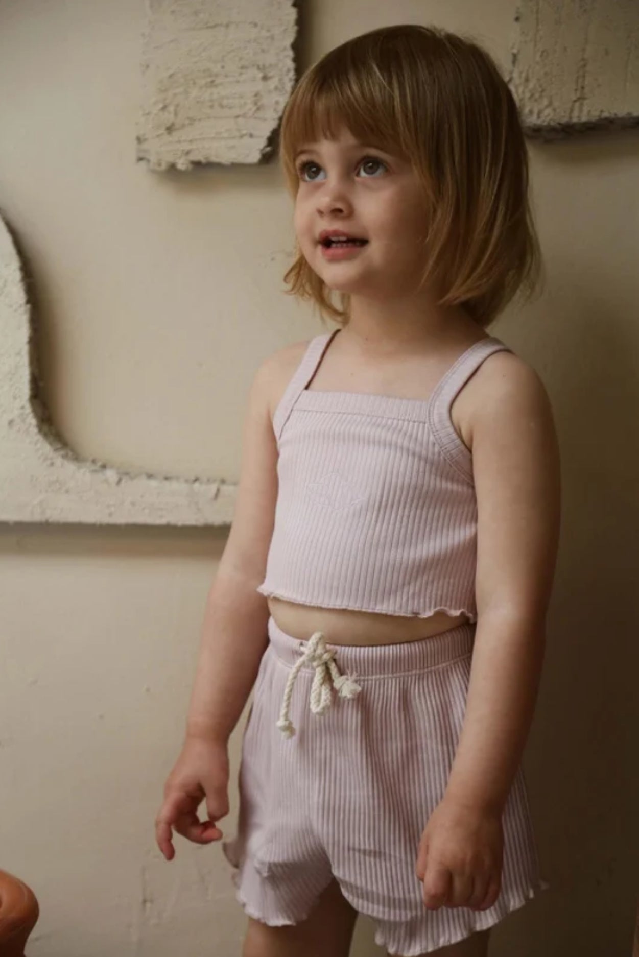 OYSTER STRAP CROP & SHORT SET