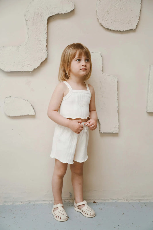 SEASHELL STRAP CROP & SHORT SET